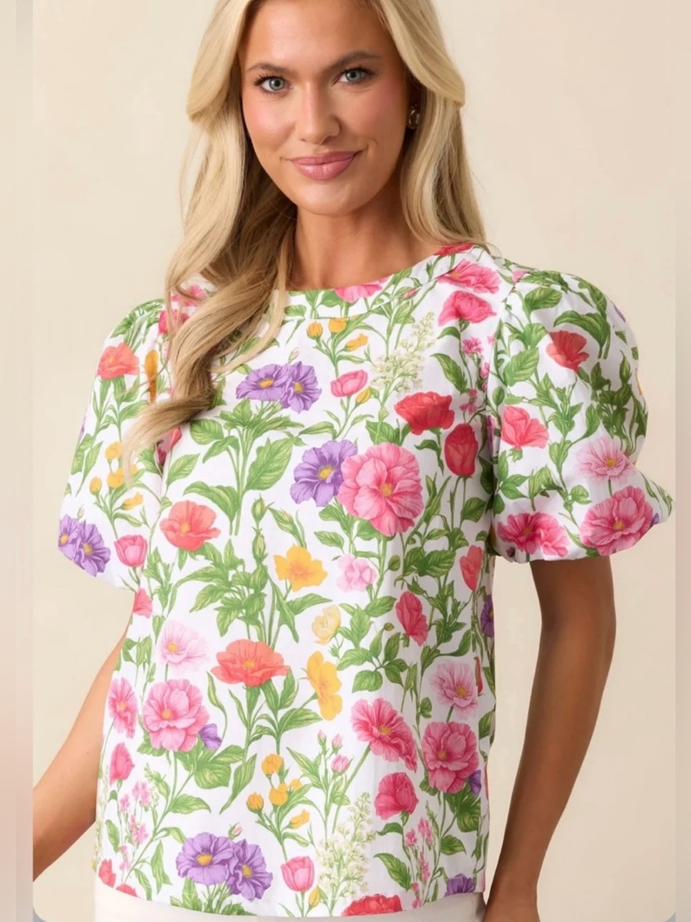 Prosperina Floral 109% Cotton Blouse